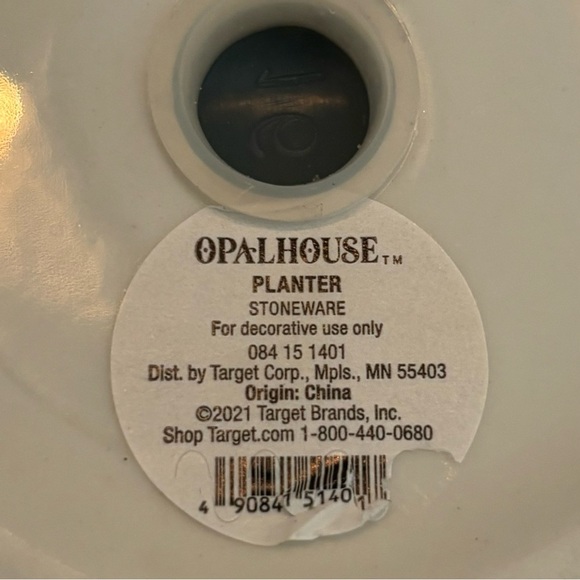 Target Opalhouse Stoneware Face Planter 4.5” Pot Vase Brown Dots Head Boho - Picture 7 of 9